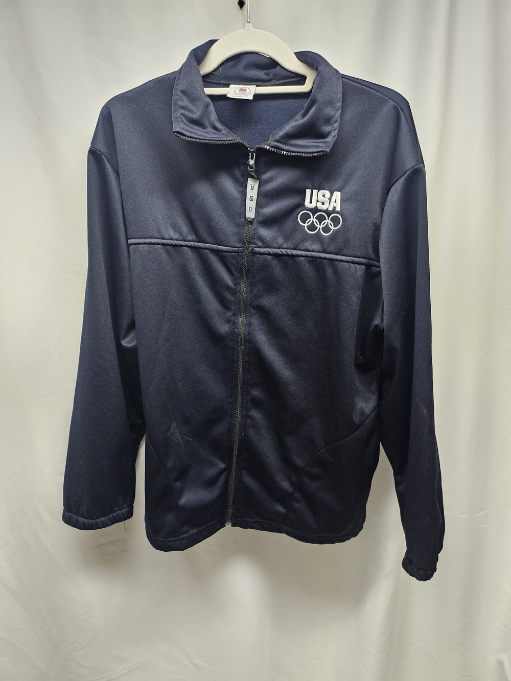 USA Olympic Navy Performance Zip Jacket